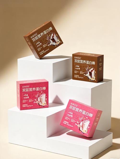 谷本日记 营养双层蛋白棒包装设计 休闲零食食品包装
